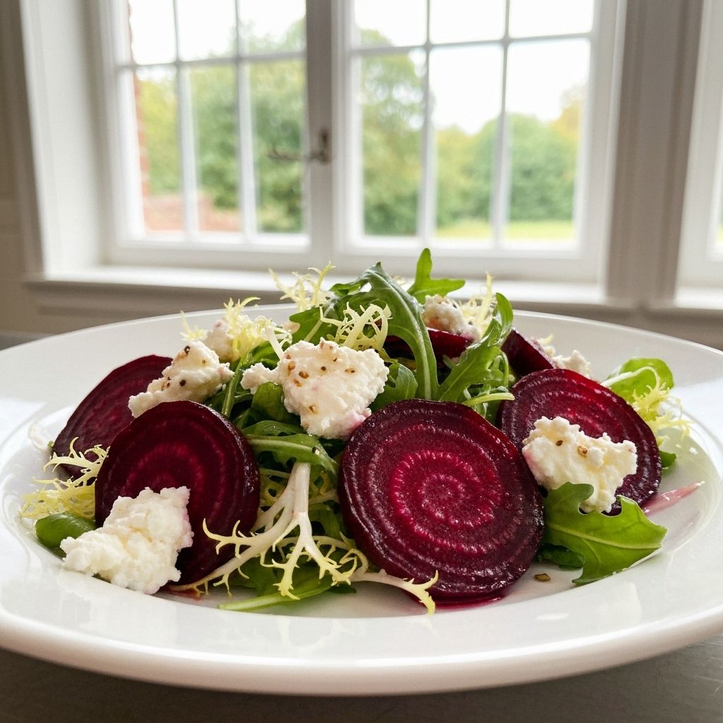 Salada de Beterraba com Queijo de Cabra