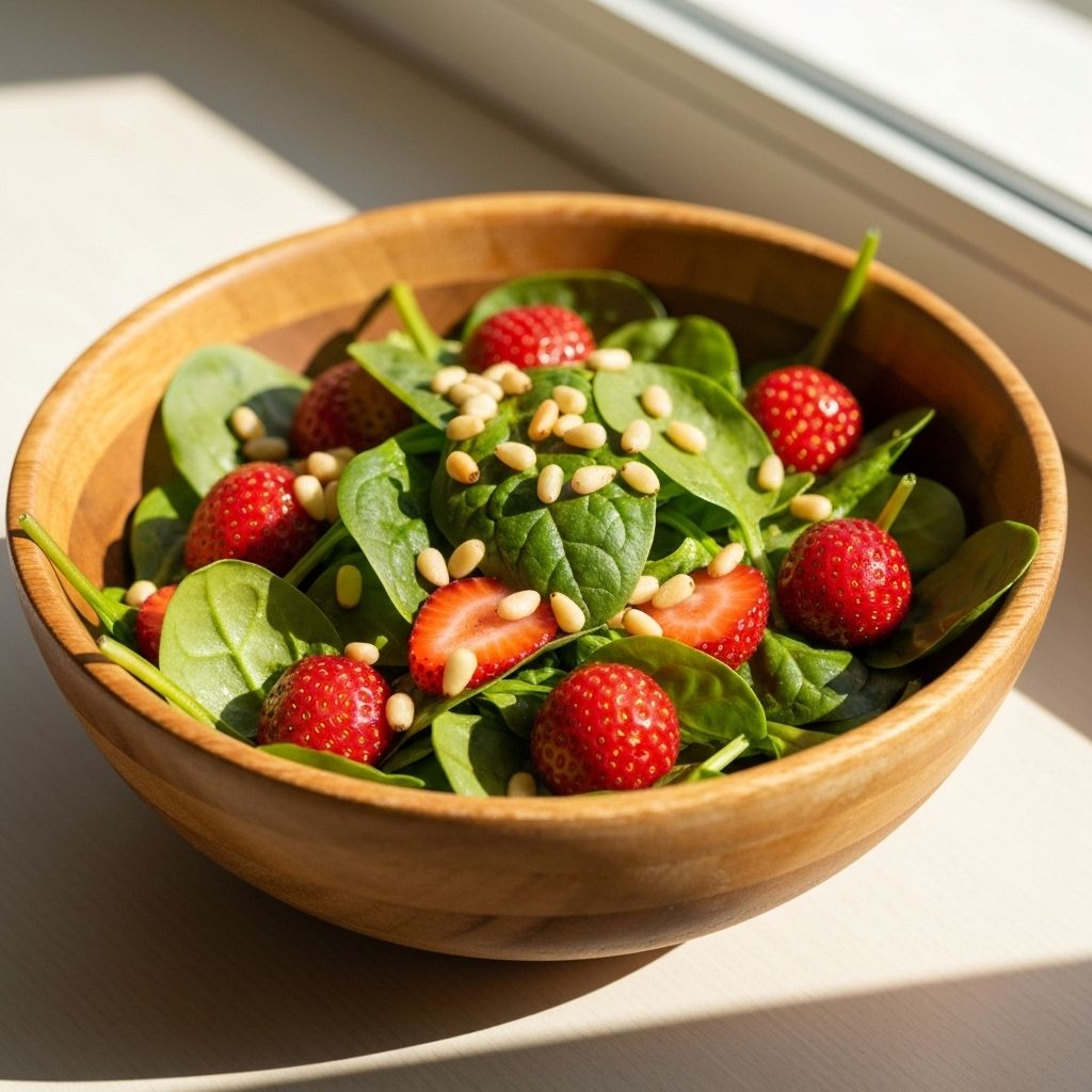 Salada de Espinafre com Morango