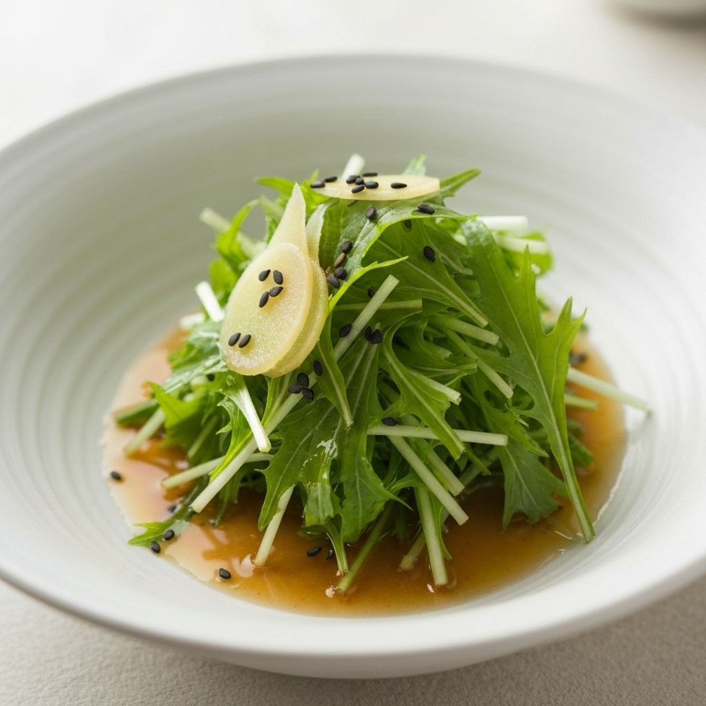 Salada de Mizuna
